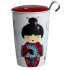 Kubek z zaparzaczem TeaEve 350ml New Little Geisha Czerwony 80004 Czerwony EIG80004  thumbnail