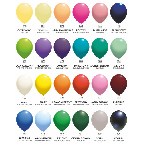 Balon lateksowy 5" (cali) Pastel EV13 (1)