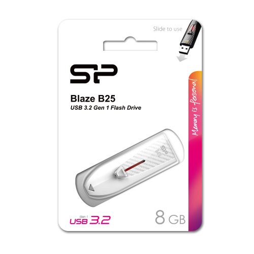 Pendrive Silicon Power Blaze B25 3,1 Biały EG 817006 8GB (2)