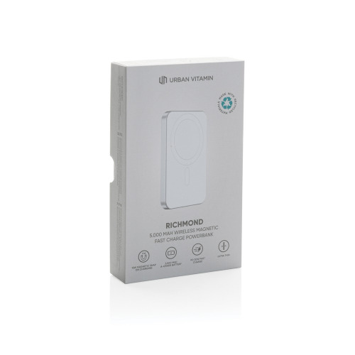 Power bank 5000 mAh Urban Vitamin Richmond, RABS Srebrny P322.822 (14)