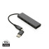 Hub USB 2.0 z USB C, aluminium z recyklingu Szary P308.682 (10) thumbnail