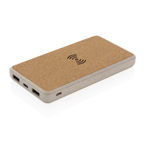 Bezprzewodowy power bank 8000 mAh Brązowy P322.219 