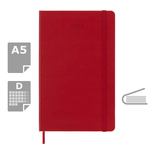 Kalendarz MOLESKINE Czerwony VM394-05/2025 (5)