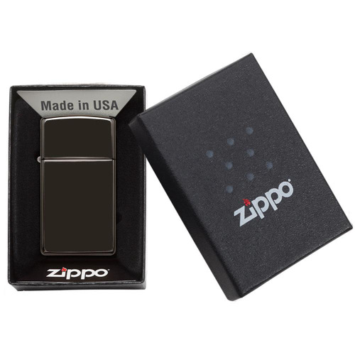 Zapalniczka Zippo Slim Czarny połysk ZIP60001260 (3)