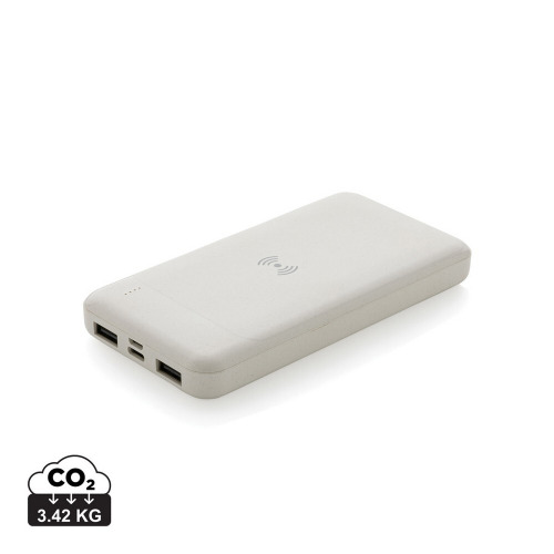 Bezprzewodowy power bank, ładowarka bezprzewodowa Biały P322.673 (10)