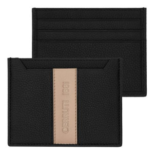 Etui na karty Delano Taupe &amp; Black Beżowy