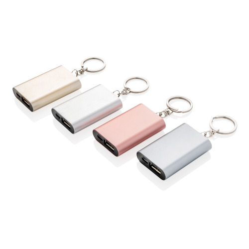 Power bank 1000 mAh, brelok do kluczy Srebrny P324.190 (7)