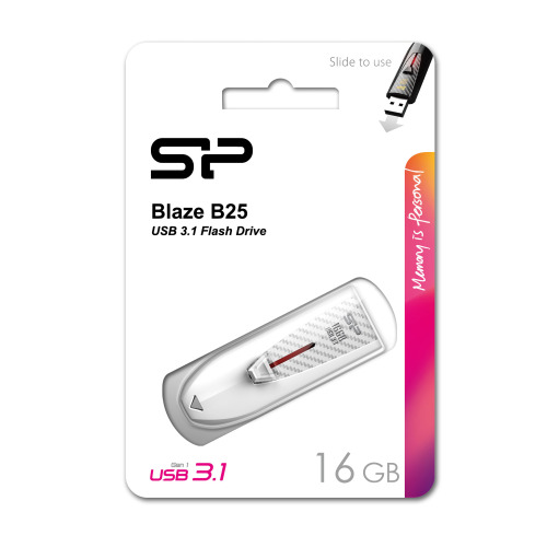 Pendrive Silicon Power Blaze B25 3,1 Biały EG 817006 16GB (2)