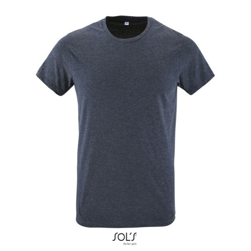 REGENT F Męski T-Shirt 150g Melanż denim S00553-HD-XL 