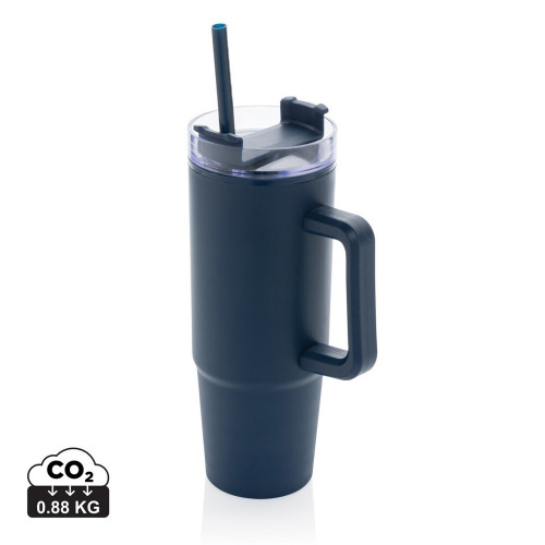 Kubek podróżny 900 ml Tana, plastik z recyklingu granatowy P437.100 (11)