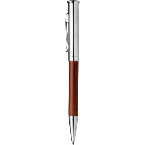 Zestaw piśmienniczy, długopis i pióro kulkowe drewno V1357-17 (4)