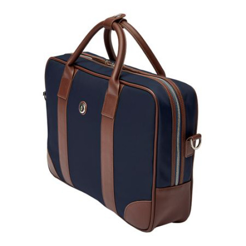 Teczka na dokumenty Button Navy &amp; Brown Granatowy FTD426N (5)