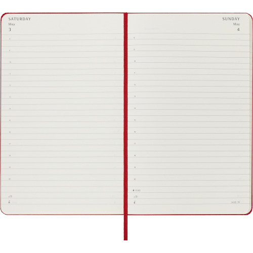 Kalendarz MOLESKINE Czerwony VM394-05/2025 (9)