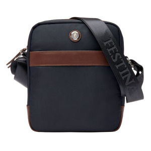 Torba reporterska Button Navy &amp; Brown Granatowy