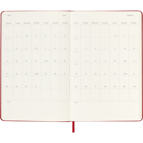 Kalendarz MOLESKINE Czerwony VM394-05/2025 (10)