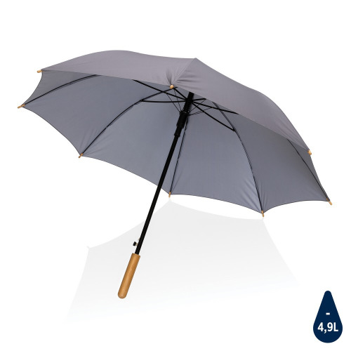 Bambusowy parasol automatyczny 23" Impact AWARE™ rPET Szary P850.652 