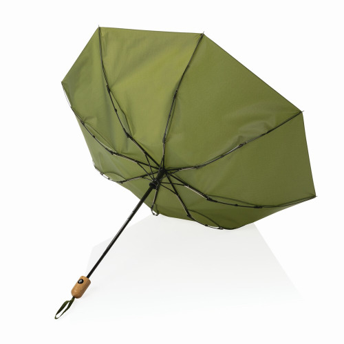 Bambusowy parasol automatyczny 21" Impact AWARE™ rPET Zielony P850.617 (2)