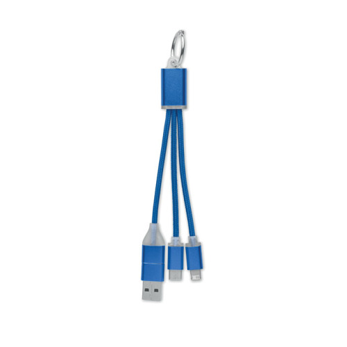 Kabel ładujący 4 w 1 typu C Niebieski MO2141-37 (1)