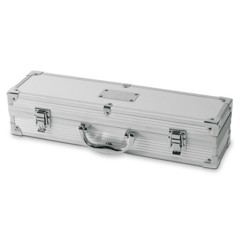 Aluminiowa walizka do barbecue srebrny IT3475-14 (3)