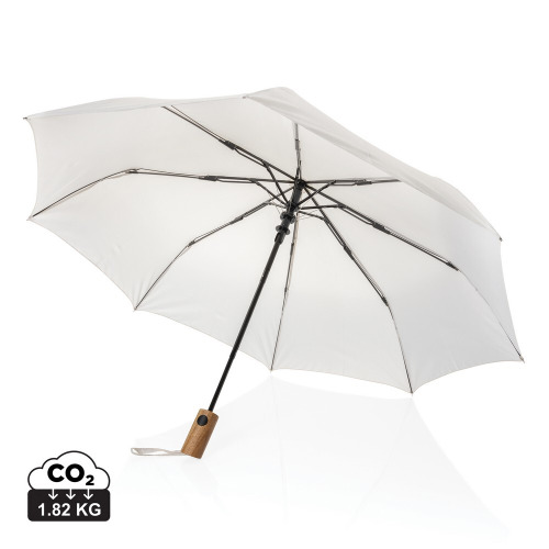 Mały parasol automatyczny 21" Kaycey AWARE™ RPET Beżowy P850.7019 (8)