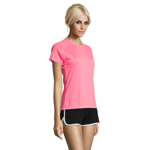 SPORTY Damski T-Shirt 140g Neonowy róż 2 S01159-NP-M (2)