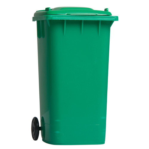 Pojemnik na przybory do pisania "kontener na śmieci" zielony V2565-06 (2)