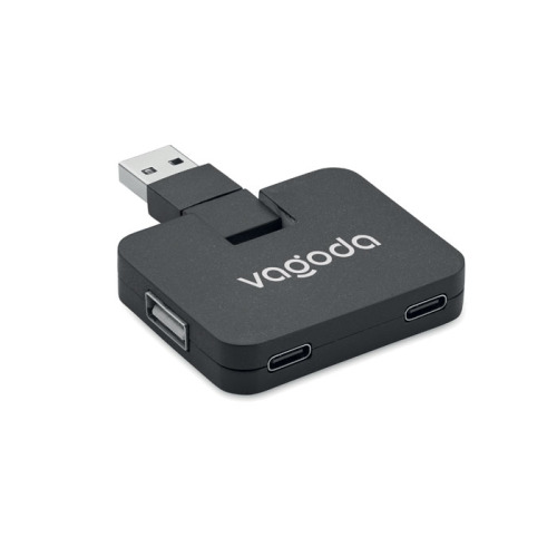 4-portowy USB Czarny MO2254-03 (4)