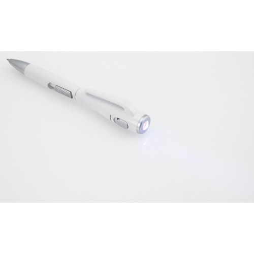 Długopis, lampka LED | Stephen biały V1475-02 (1)