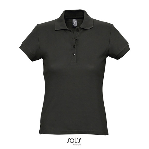 PASSION Damskie POLO 170g Czarny / Czarny opal S11338-BK-XXL 