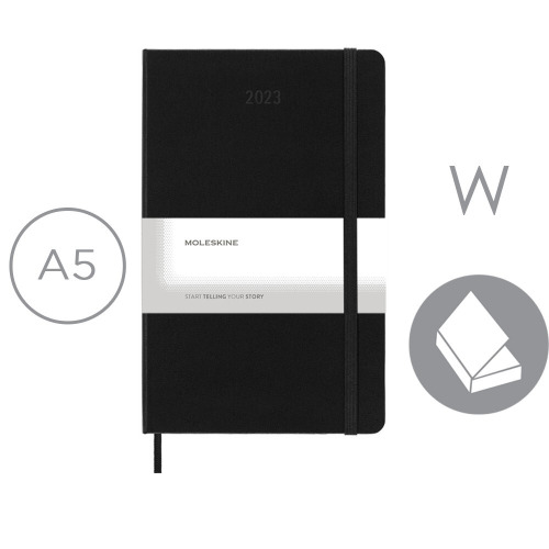 Kalendarz MOLESKINE Czarny VM399-03/2024 