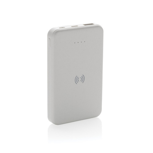 Power bank 5000 mAh, ładowarka bezprzewodowa 5W Biały P322.623 (12)