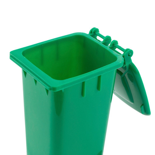 Pojemnik na przybory do pisania "kontener na śmieci" zielony V2565-06 (7)