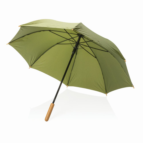 Bambusowy parasol automatyczny 23" Impact AWARE™ rPET Zielony P850.657 (3)