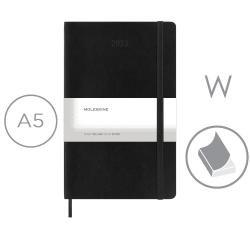 Kalendarz MOLESKINE Czarny VM398-03/2024 