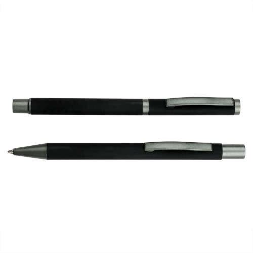 Zestaw piśmienny, długopis i pióro kulkowe czarny V1957-03 (5)