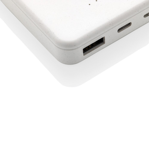 Power bank 5000 mAh, ładowarka bezprzewodowa 5W Biały P322.623 (6)