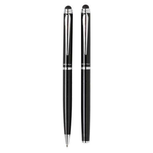 Zestaw piśmienniczy Swiss Peak, długopis i pióro kulkowe czarny P610.450 (1)