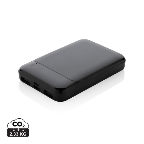 Power bank 5000 mAh, plastik z recyklingu Czarny P322.611 (11)