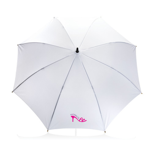 Bambusowy parasol automatyczny 23" Impact AWARE™ rPET Biały P850.653 (4)