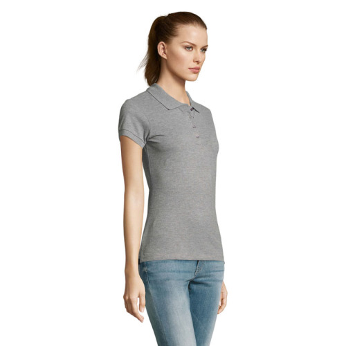 PASSION Damskie POLO 170g Grey melange S11338-GY-XXL (2)