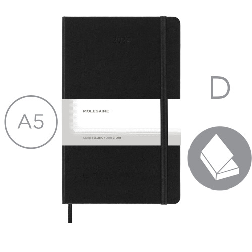 Kalendarz MOLESKINE Czarny VM394-03/2025 