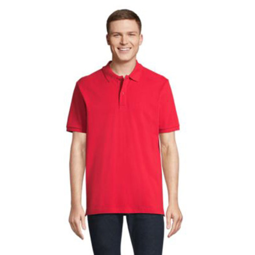 PEGASE Polo Organic 210g Bright Rojo S04242-BT-XXL 