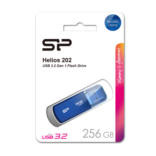 Pendrive Silicon Power HELIOS 202, 3.2 Gen 1, 256GB Niebieski EG833804 256GB (1)