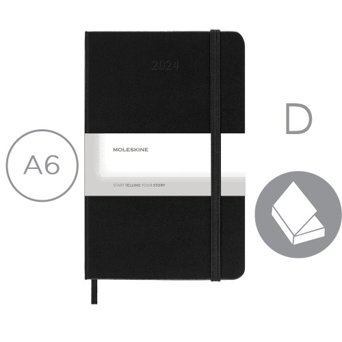 Kalendarz MOLESKINE Czarny VM292-03/2025 