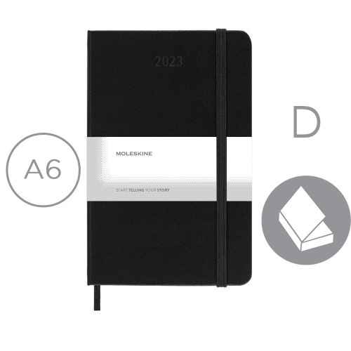 Kalendarz MOLESKINE Czarny VM292-03/2024 