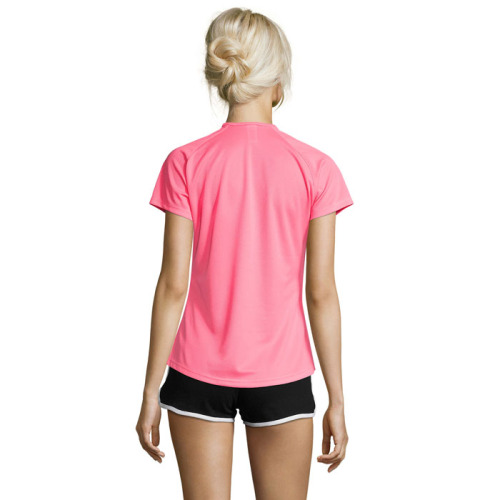 SPORTY Damski T-Shirt 140g Neonowy róż 2 S01159-NP-M (1)