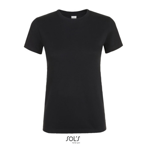 REGENT Damski T-Shirt 150g Deep black S01825-DB-M 