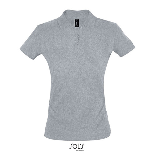 PERFECT Damskie POLO 180g Grey melange S11347-GY-3XL 