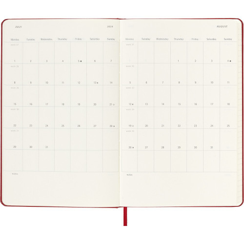 Kalendarz MOLESKINE Czerwony VM399-05/2024 (13)