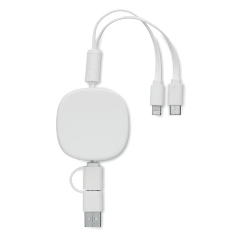 Chowany kabel USB do ładowania Bialy MO2146-06 (1)